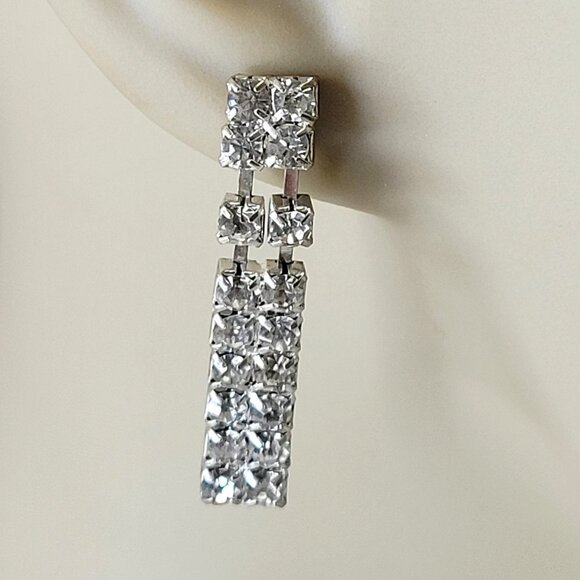 Small Silver Tone Earrings - Picture 2 of 12